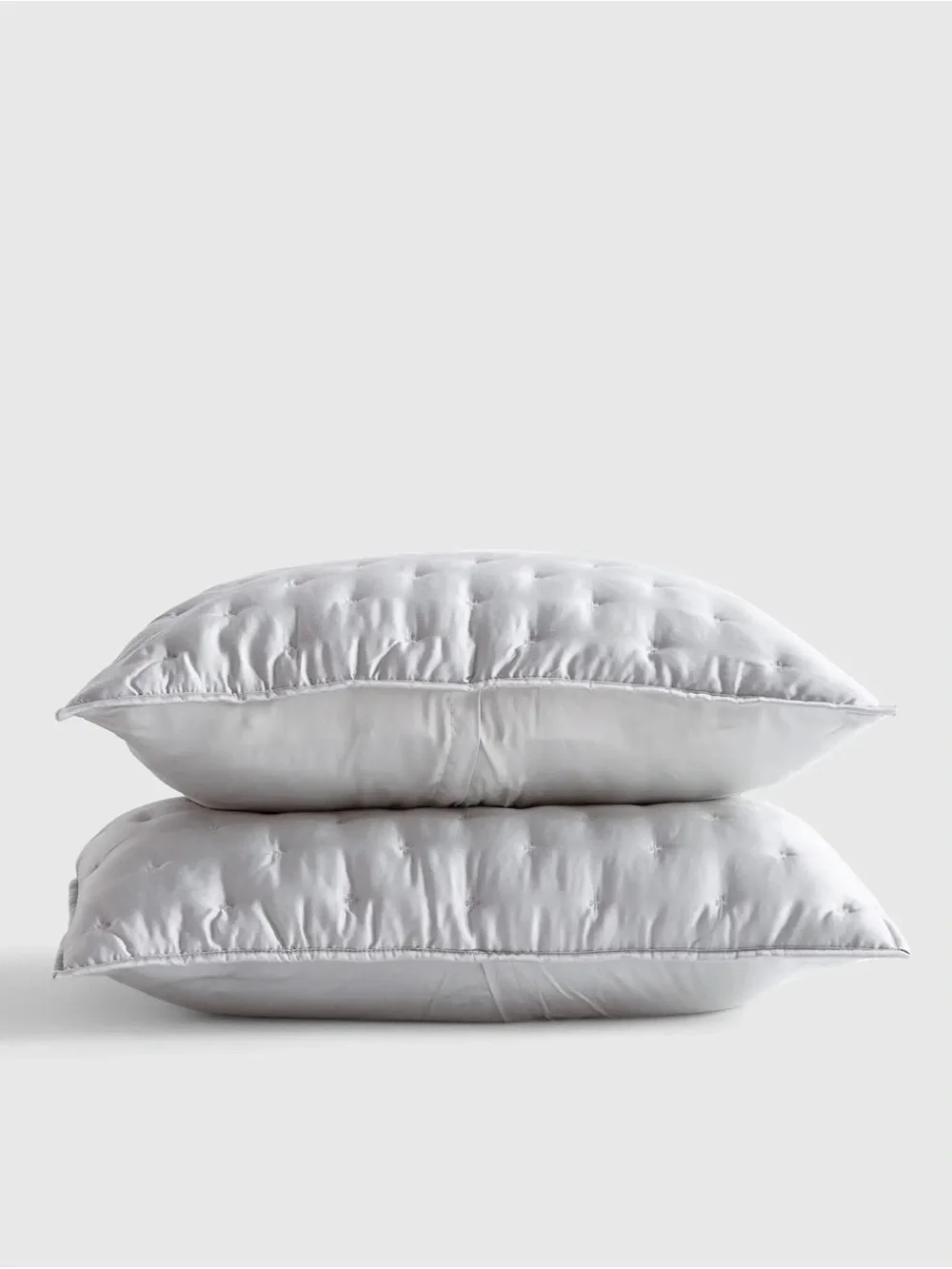 Quince Bamboo Dream Quilted Sham Set in Light Grey